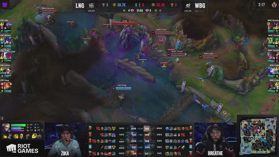 WORLDS 2024 | KNOCKOUT STAGE - QUARTER FINALS - DAY 1 | LNG vs WBG・画像