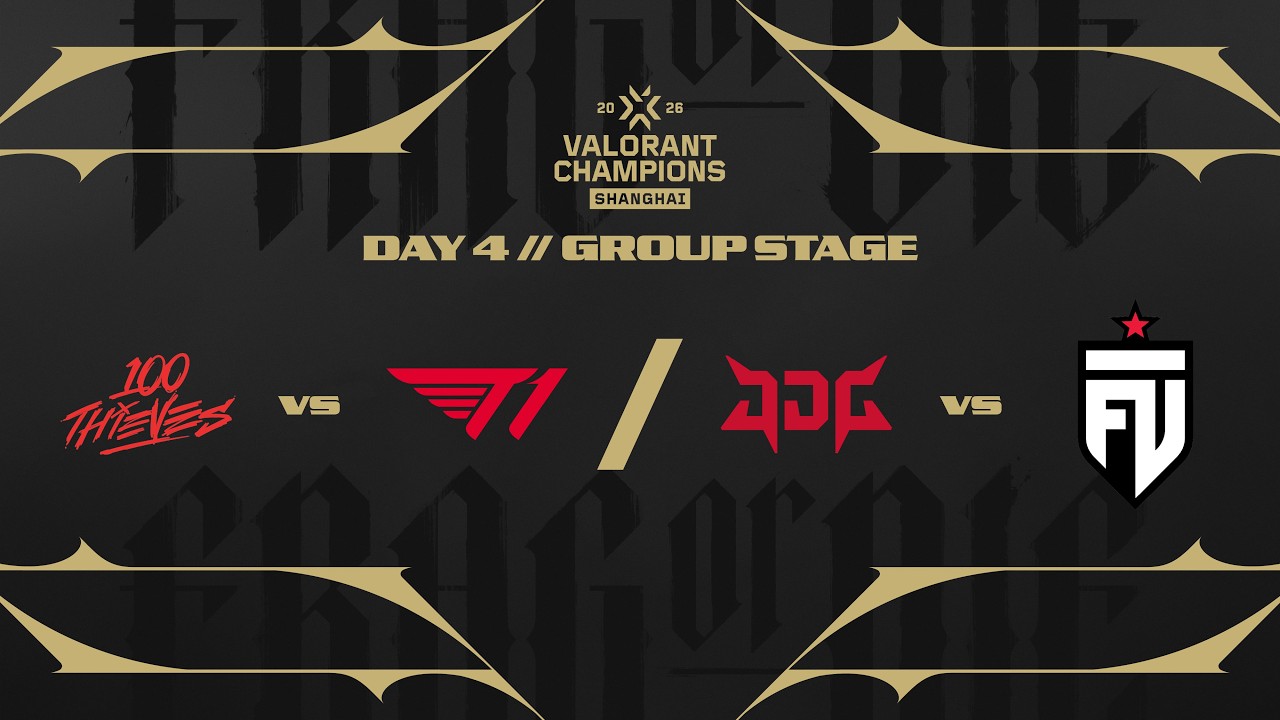 100T vs. T1 / JDG vs. FUT — VALORANT Champions Shanghai — Day 4