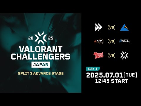 VALORANT Challengers Japan 2025 Split 3 Advance Stage Day 1・画像